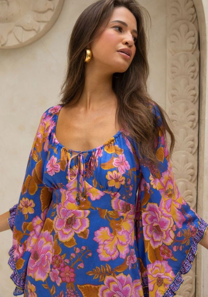 NINE LIVE BAZAAR Tessa Mini Dress - Peony