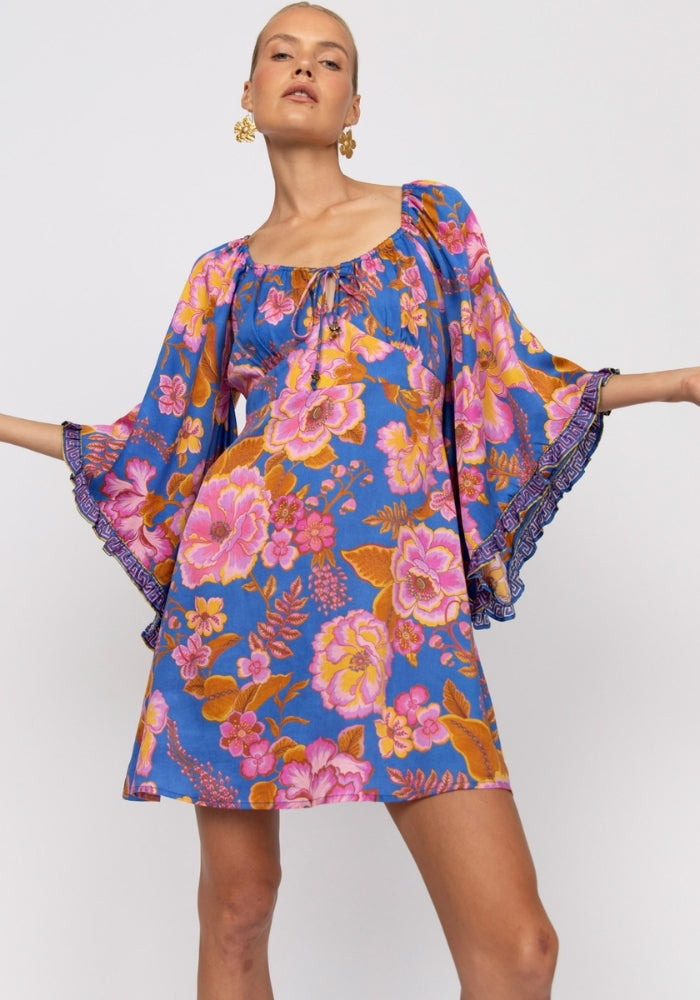NINE LIVE BAZAAR Tessa Mini Dress - Peony