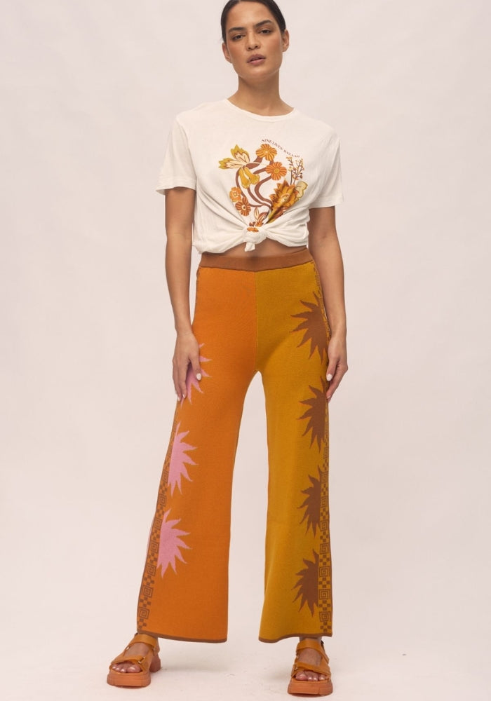 NINE LIVES BAZAAR Horizon Pants - Spice