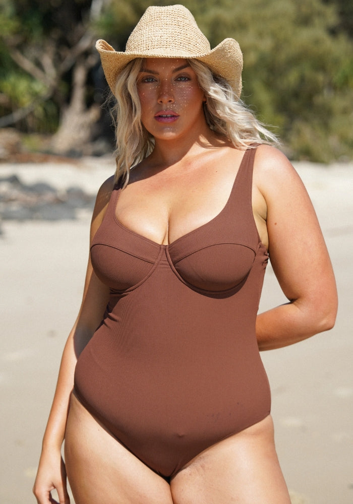 OCHRE LANE Original Underwire One Piece - Choc