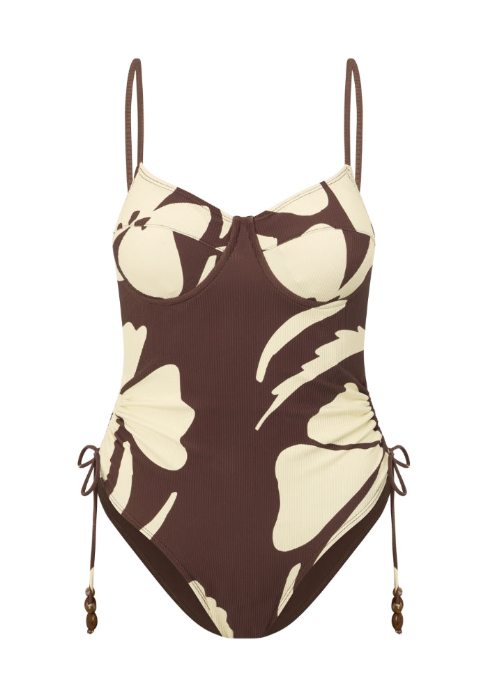 OCHRE LANE Thin Strap Underwire One Piece - Ibisco