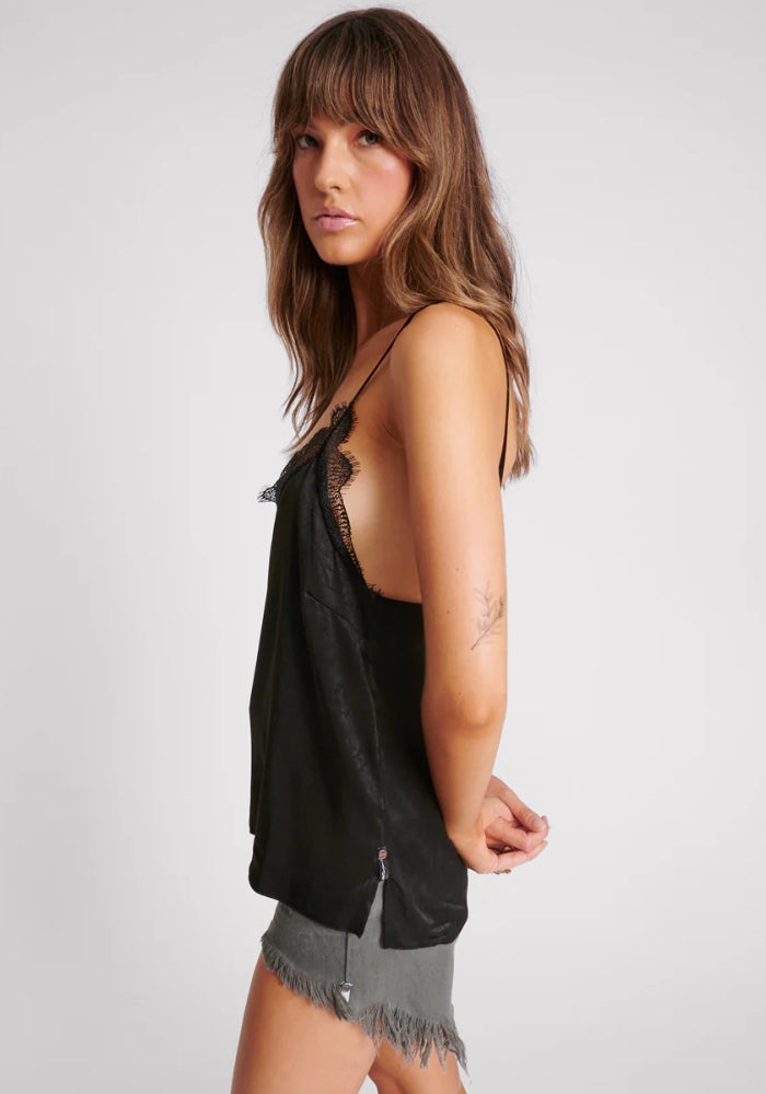 ONE TEAPSPOON Black Lace Cami Top 