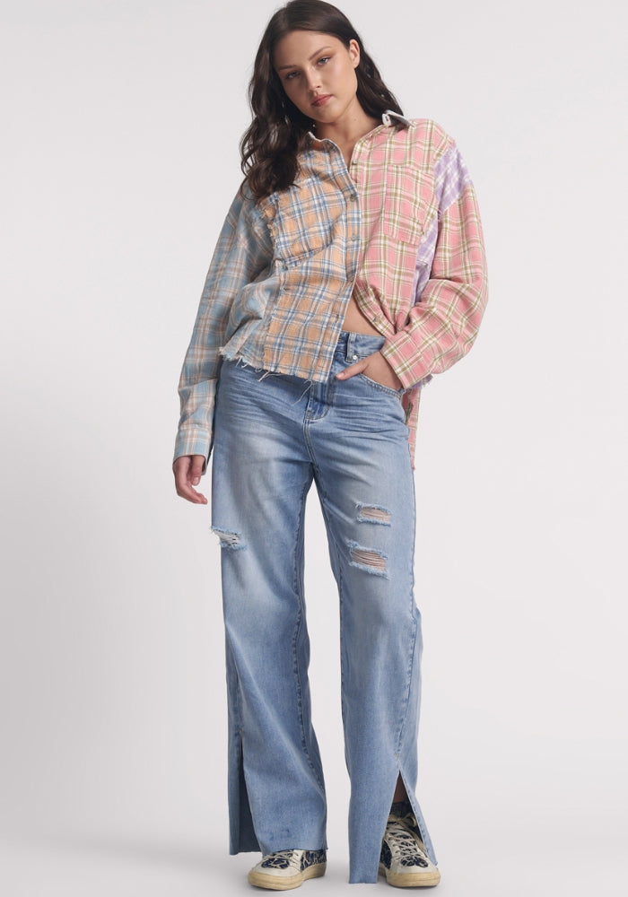 Billie Low Slung Straight Leg Mid Waist - Santa Cruz