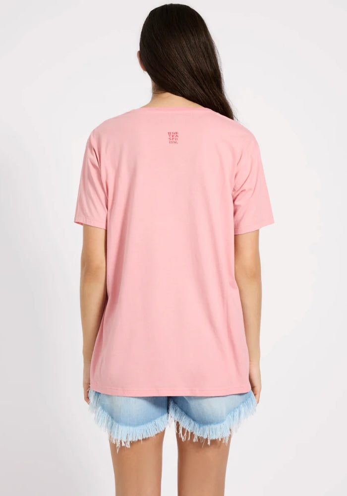 ONE TEASPOON Caribbean Boyfriend Tee - Pink