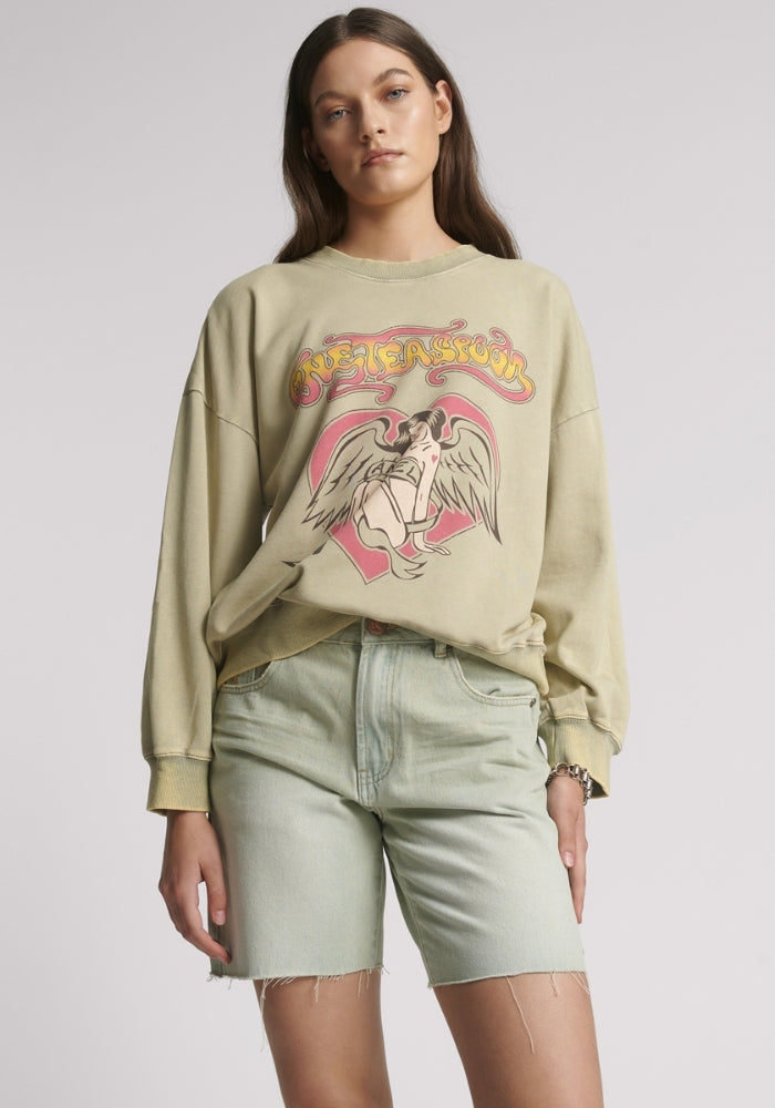 ONE TEASPOON Sunday Jackson Mid Waist Wide Leg Shorts