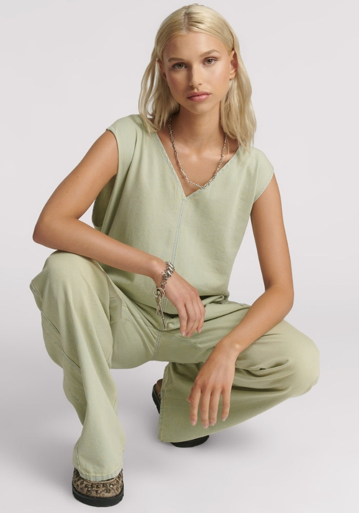 ONE TEAPSOON Sunday Weekender Denim Jumpsuit 