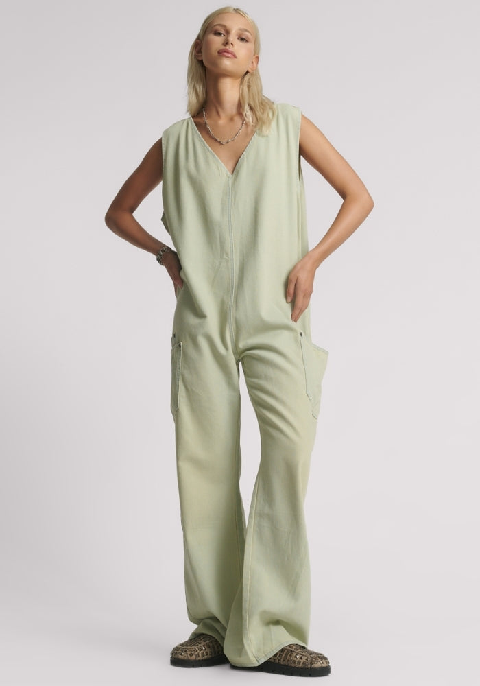 ONE TEAPSOON Sunday Weekender Denim Jumpsuit 