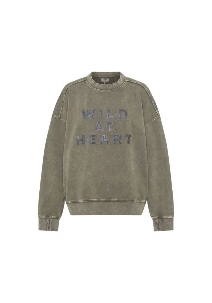 ONE TEASPOON Wild At Heart Studded Retro Sweater