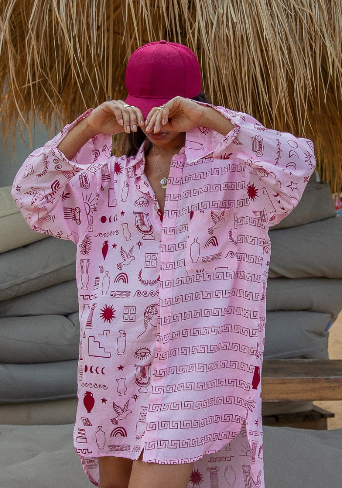 PALM COLLECTIVE Milos Shirt Dress