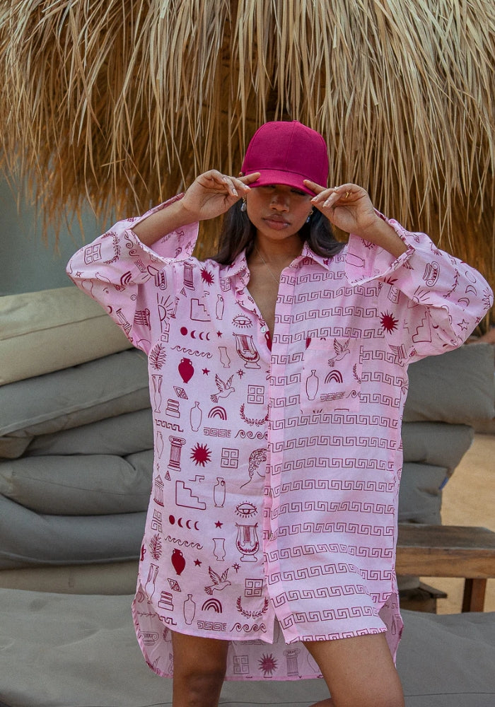 PALM COLLECTIVE Milos Shirt Dress