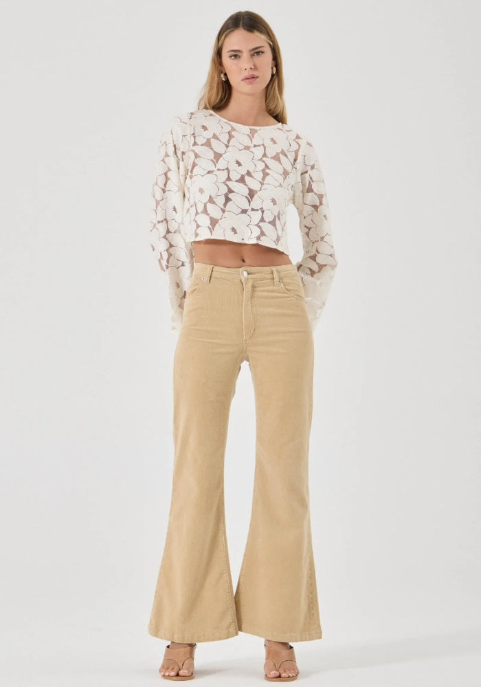 ROLLAS Eastcoast Flare Jean - Sand Cord