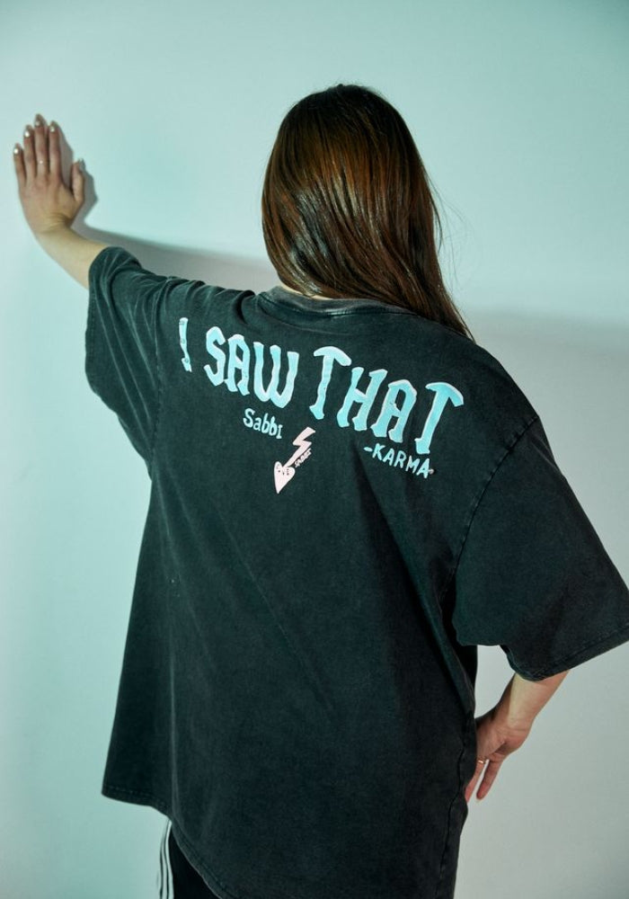 SABBI The Karma Queen Bling Tee - Black