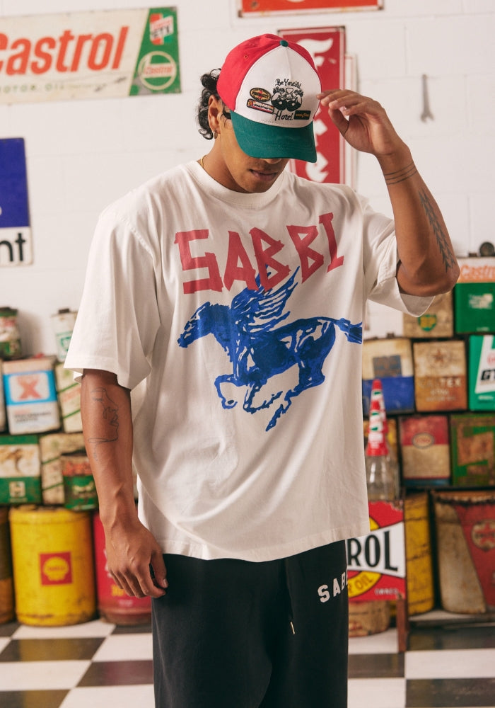 SABBI The Very Oversized Rhinestone Tee - Marshmallow