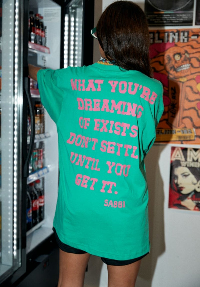 SABBI The Very Oversized Self Love Tee - Green