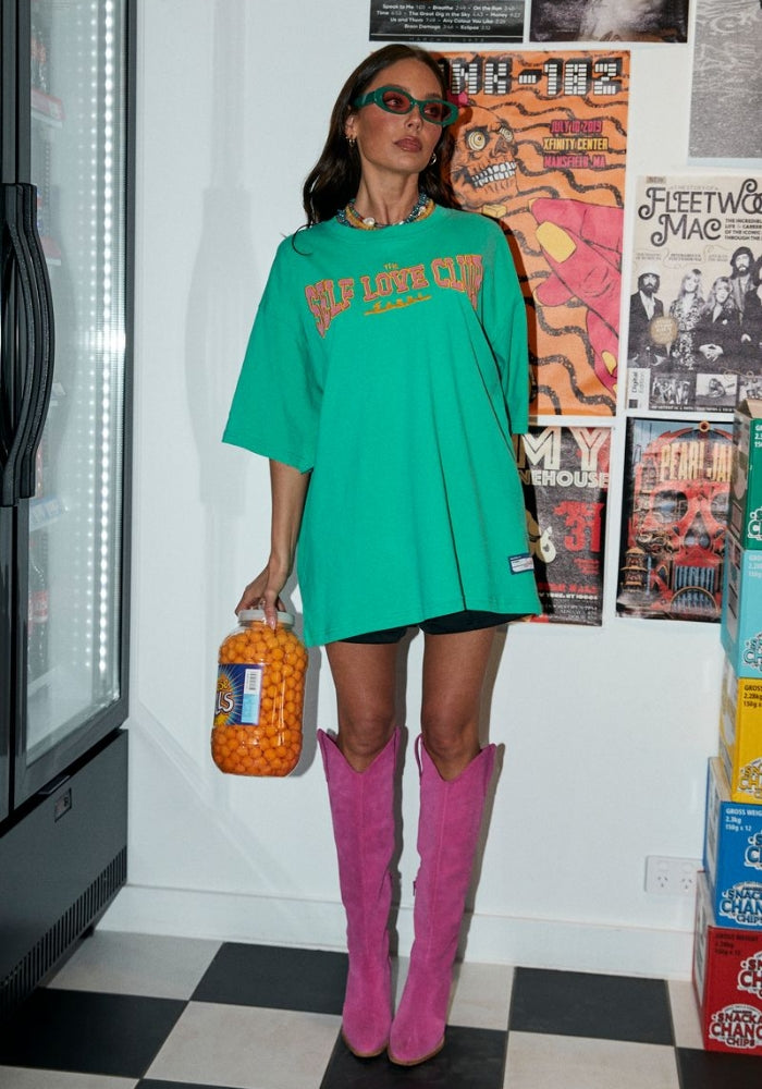 SABBI The Very Oversized Self Love Tee - Green
