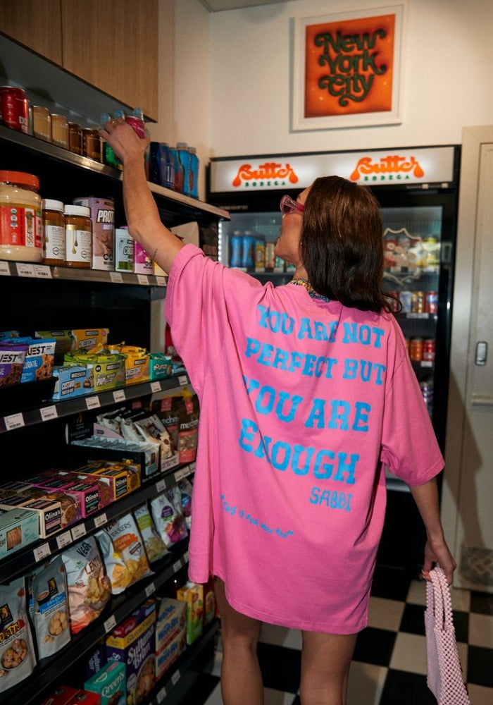 SABBI The Very Oversized Self Love Tee - Pink