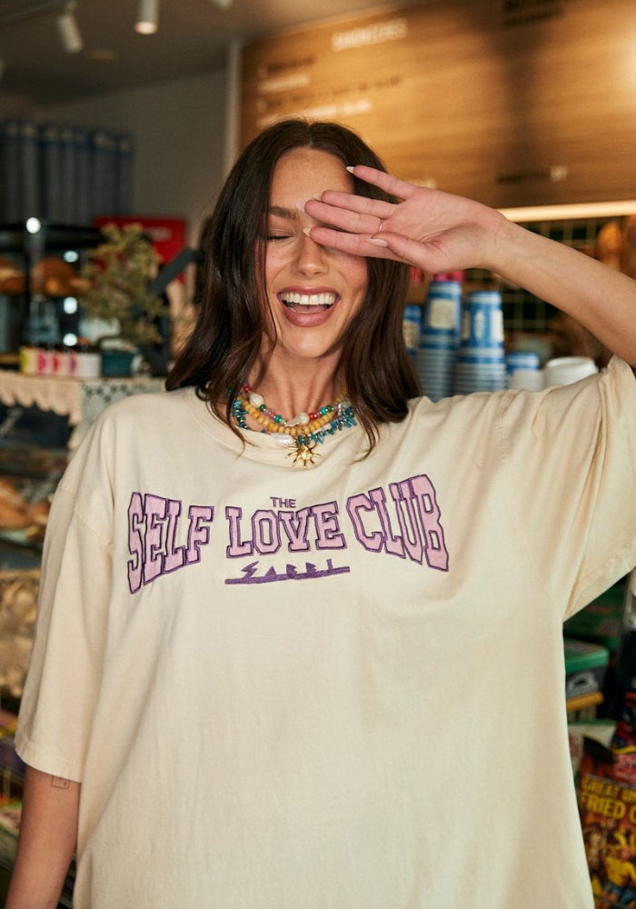 SABBI The Very Oversized Self Love Tee - White
