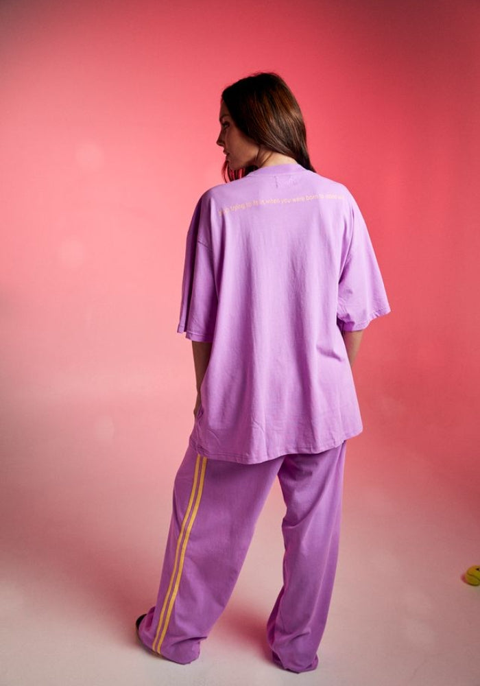 SABBI The Standout Tee - Fluro Purple
