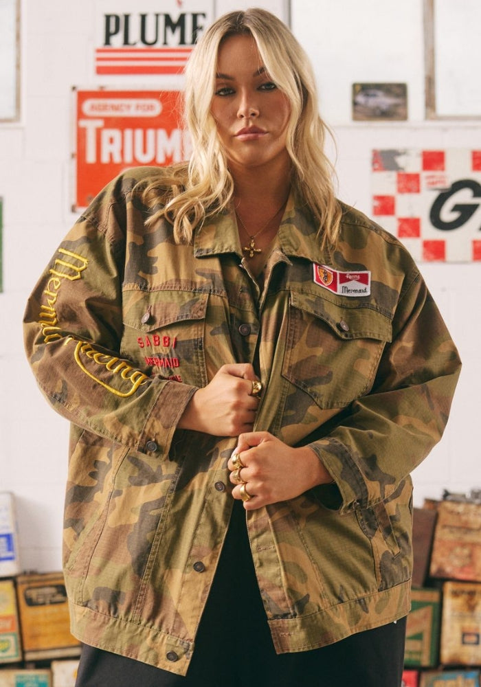SABBI The Flying Mermaid Jacket  - Camo