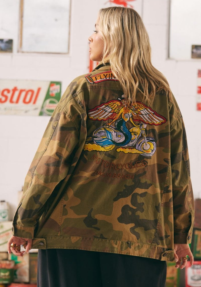 SABBI The Flying Mermaid Jacket  - Camo