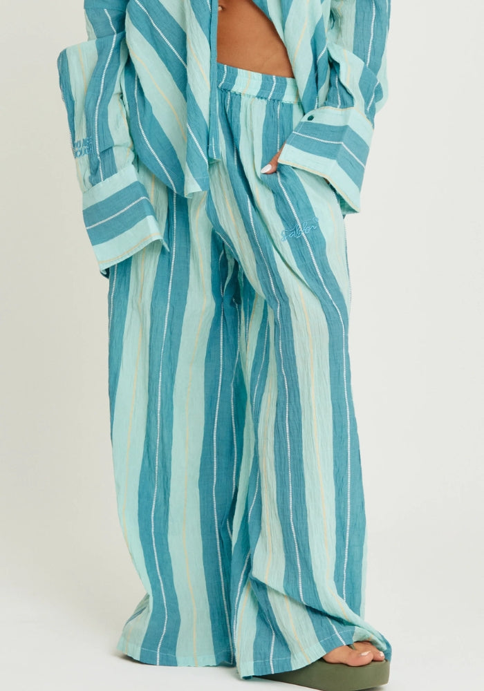 SABBI The Mexicola Pants - Pop Stripe Blue  