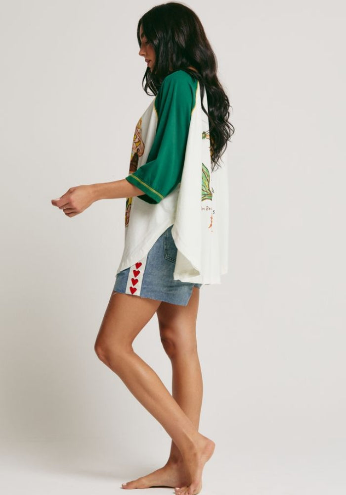 The Mermaid Swim Club Raglan - Green