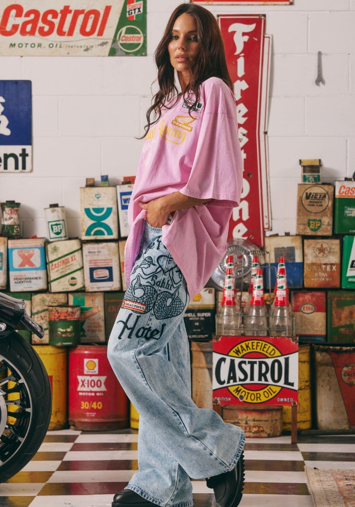 SABBI The Mermaid Racing Denim Jeans