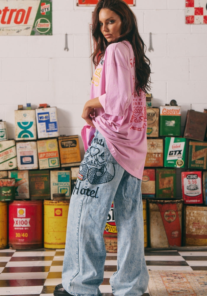 SABBI The Mermaid Racing Denim Jeans
