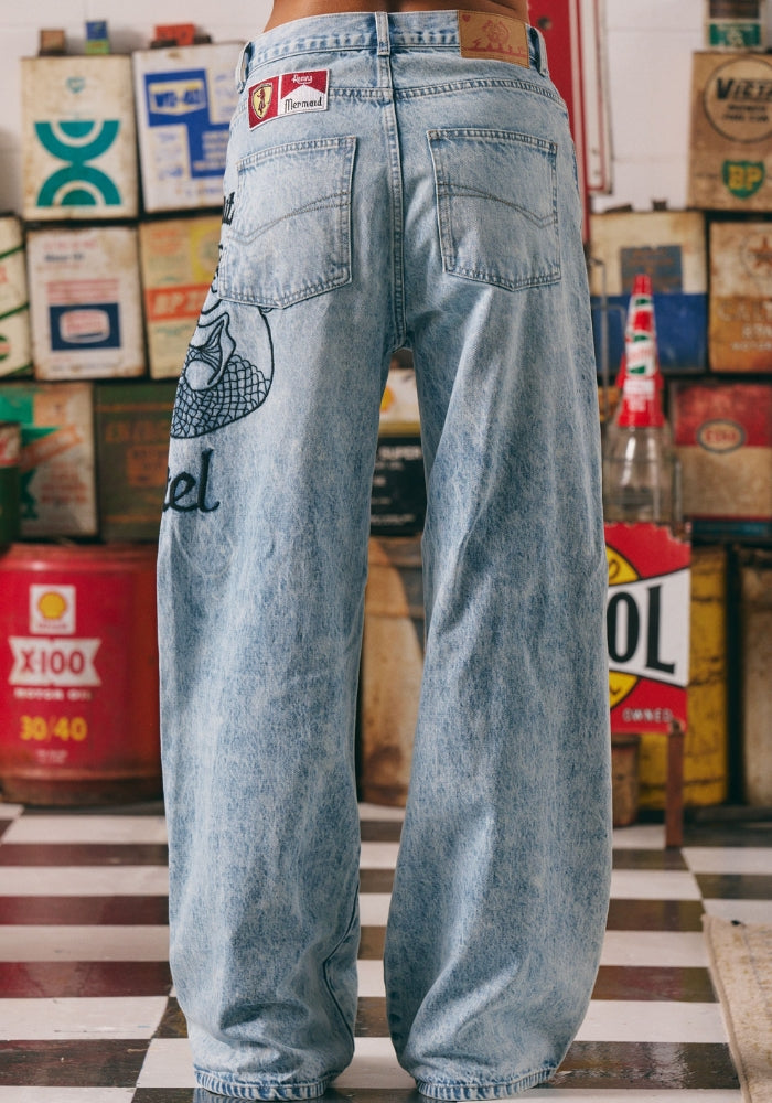 SABBI The Mermaid Racing Denim Jeans