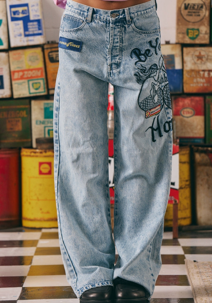 SABBI The Mermaid Racing Denim Jeans