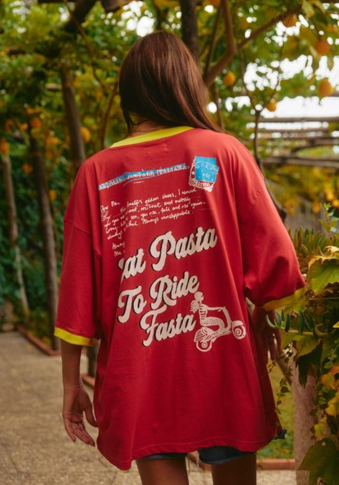 SABBI The Very Oversized Amalfi Tee - Red