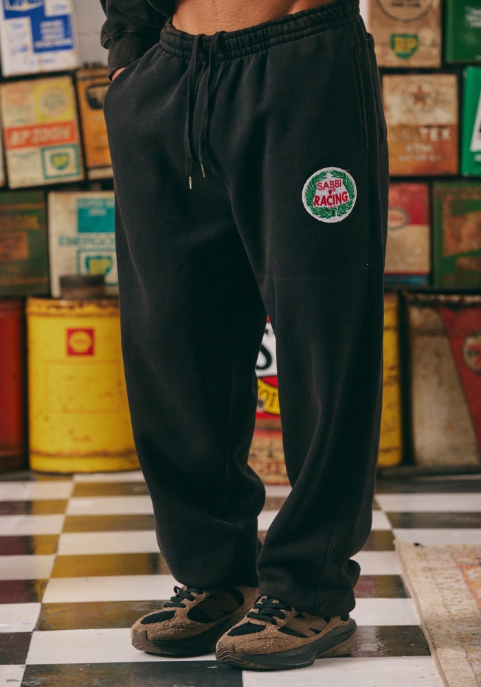 Be Kind Wide Leg Sweat Pants - Acid Wash Black