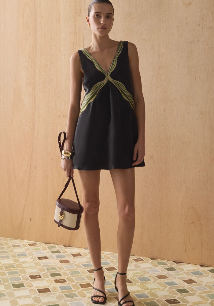 SANCIA The Capri Dress -   Onyx