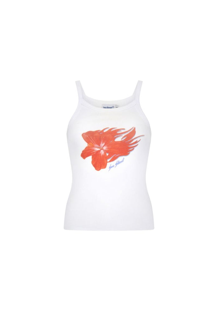 SEA STREET Flaming Hibiscus Singlet