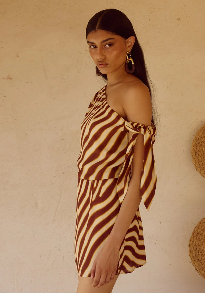 SEVEN WONDERS Monte Off Shoulder Mini Dress 