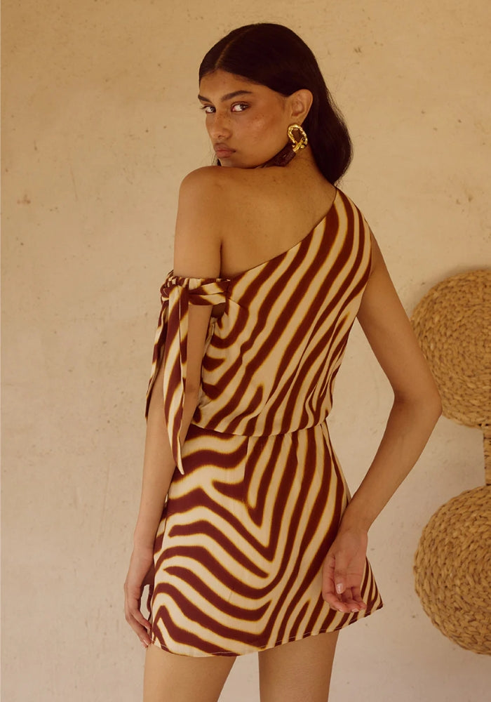 SEVEN WONDERS Monte Off Shoulder Mini Dress 