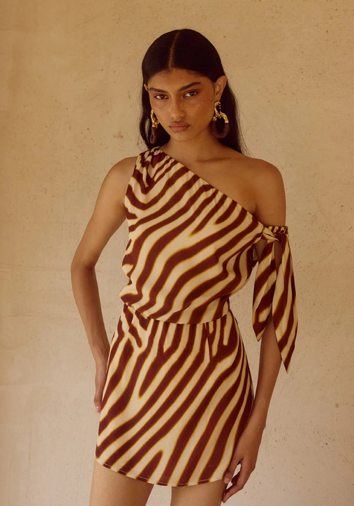 SEVEN WONDERS Monte Off Shoulder Mini Dress 