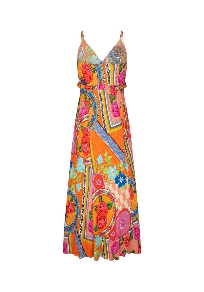 SPELL Aphrodite Bias Maxi Dress - Rose