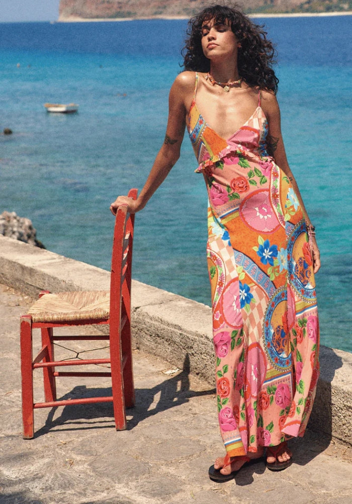 SPELLAphroditeBiasMaxiDress-Rose