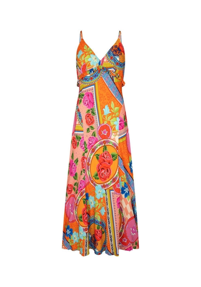 SPELL Aphrodite Bias Maxi Dress - Rose