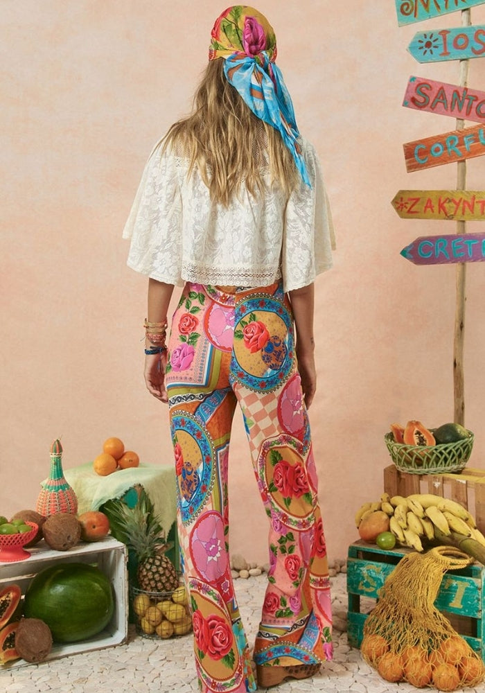 SPELL Aphrodite Bias Pant - Rose