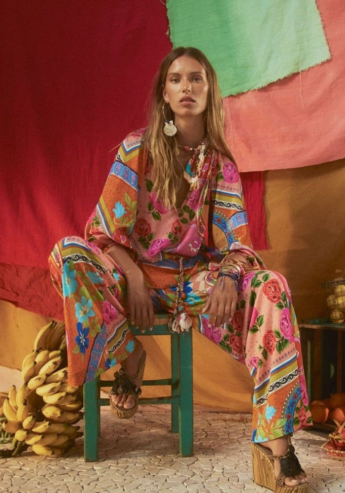 SPELL Aphrodite Bias Pant - Rose