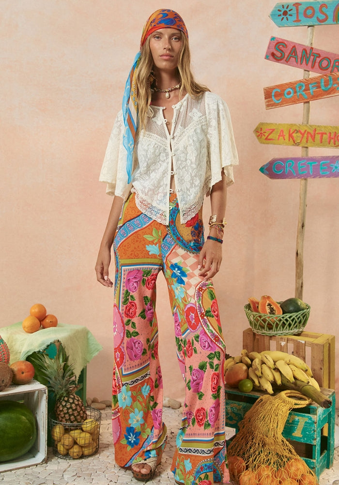 SPELL Aphrodite Bias Pant - Rose