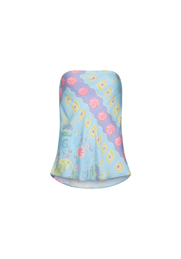 SPELL Aquarius Strapless Top - Sky Blue