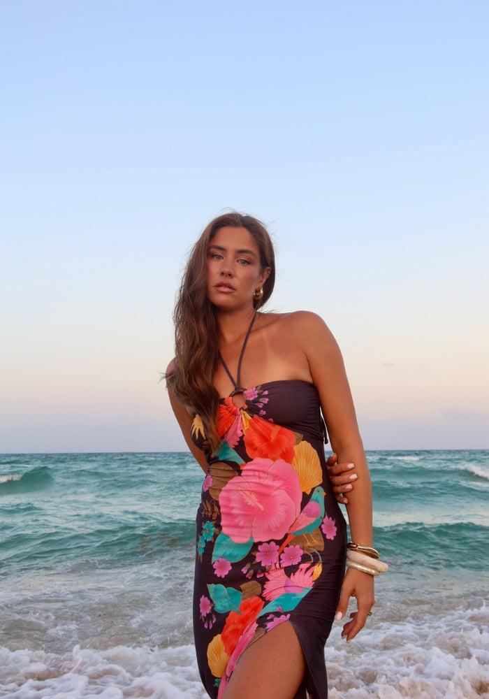 SPELL Beach Bar Strapless Dress White Bohemian SPELL Beach Bar Strapless Dress White Bohemian