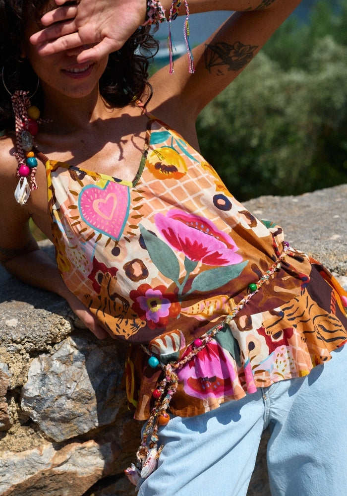 SPELL Birth of Venus Cami - Caramel