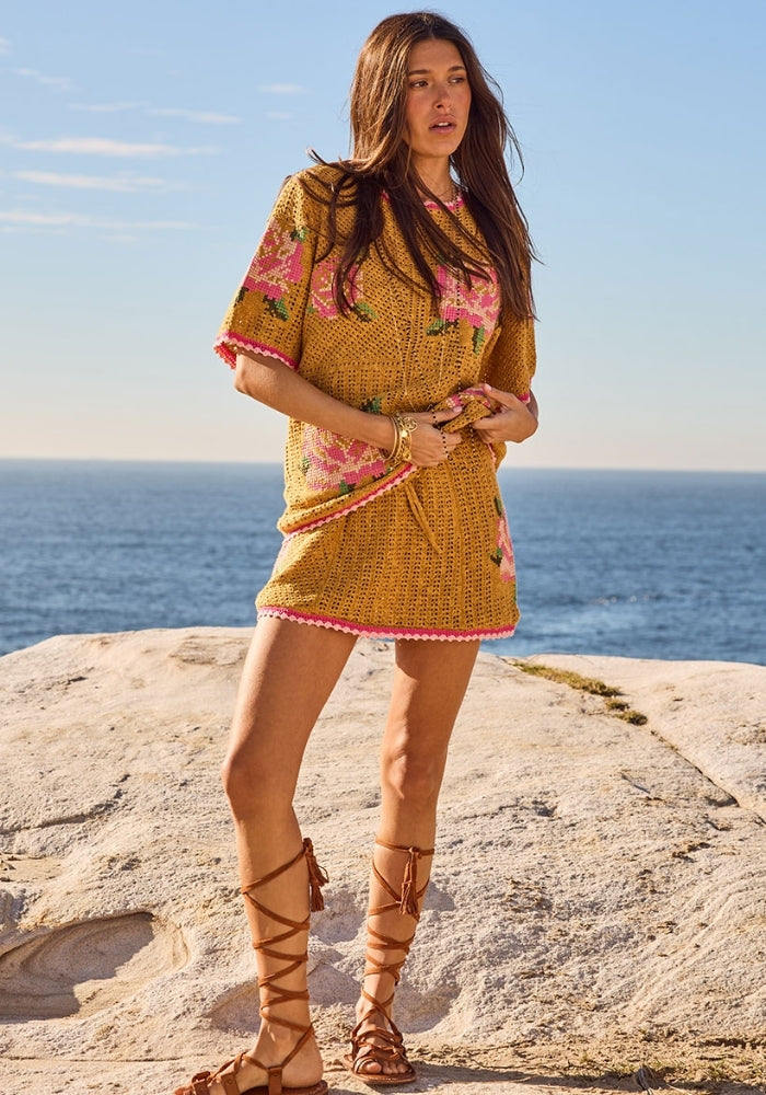 SPELL Coastal Granny Mini Skirt
