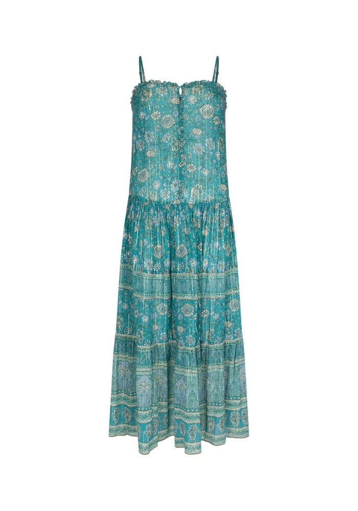 SPELL Elysian Strappy Maxi Dress - Jade