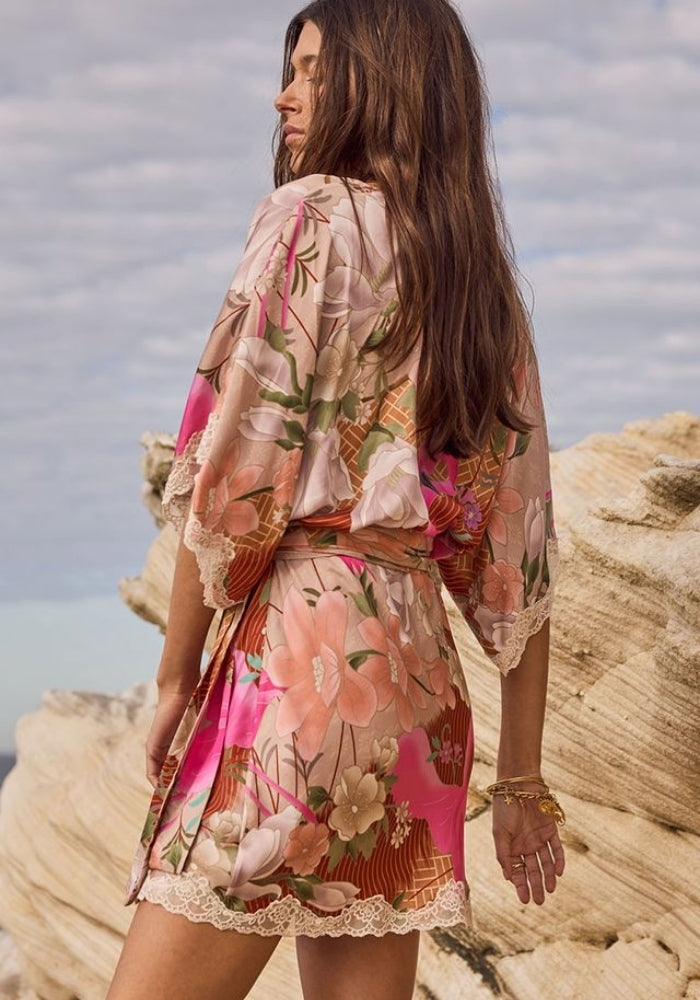 SPELL Floridian Lace Mini Dress