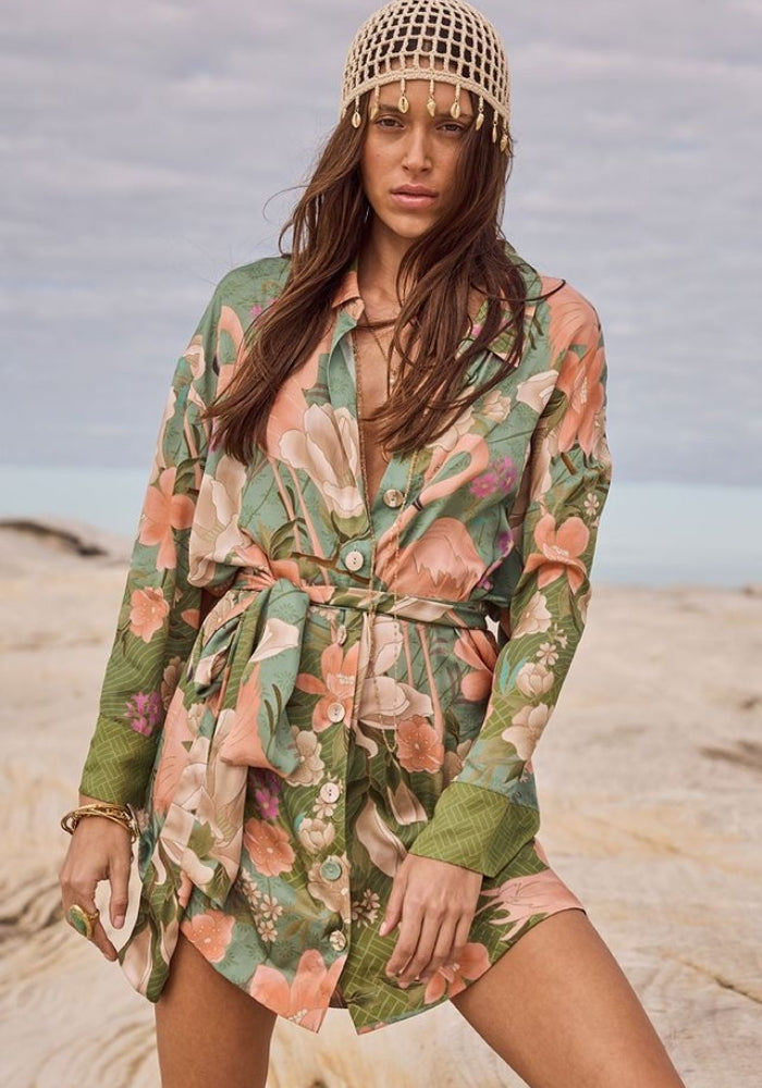 SPELL Floridian Shirt Dress
